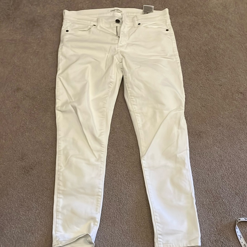 Banana republic stark white skinny ankle jean